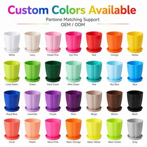 Pots de fleurs carrés en plastique colorés pour plantes succulentes, décoration de jardin, emballage en vrac pour plantes vertes - Product Image 3