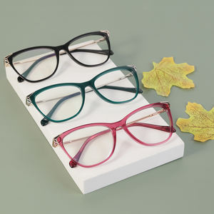고양이 눈 아세테이트 광학 맞춤형 최신 눈 안경 프레임 안경 2022 Wmoens 광학 렌즈 - Product Image 1