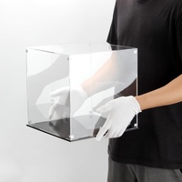 Vitrine en acrylique pour objets de collection, boîte en acrylique transparente pour collection, présentoir en acrylique à assembler
