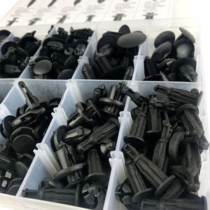 HE28 330 Piezas de Clips de Expansión de Plástico para Automóviles, Retenedores de Nylon Negros para Reparación de Carrocería, Guardabarros y Maletero - Product Image 3