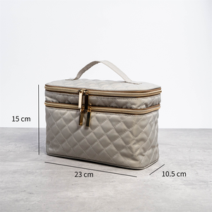 Wholesale Large Capacity Polyester <b>Makeup</b> <b>Case</b> ISO BSCI Factory Cosmetic Storage Box Durable ABS Cosmetic Bag Travel ISO BSCI - Product Image 6
