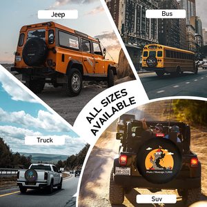 Fundas para Neumáticos de Repuesto con Diseño Navideño de Santa Claus para RV, <span class=keywords><strong>Camper</strong></span>, Remolque, SUV, Camión y Caravana - Product Image 6