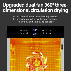 مجفف طعام تجاري ذو صواني مع مراوح لتجفيف اللحوم والفواكه، آلة تجفيف للحوم والخضروات في الصناعة - Product Image 2