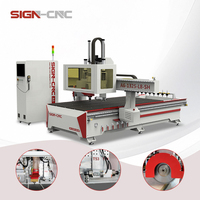 Máquina de Tallado Multifuncional con Sierra, Router CNC ATC para Madera y MDF, Garantía de 2 Años, Precisión de Posicionamiento de 0.01 mm