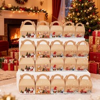 Boîtes d'emballage créatives en forme de corne pour bonbons, cadeaux variés, emballages de fête, emballages en papier pour Noël