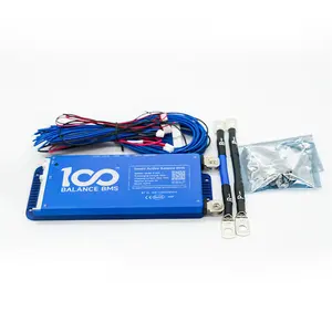 保护板电池充电模块印刷电路板BMS 100A 12V LiFePO4锂铁LFP电池，带内置平衡器