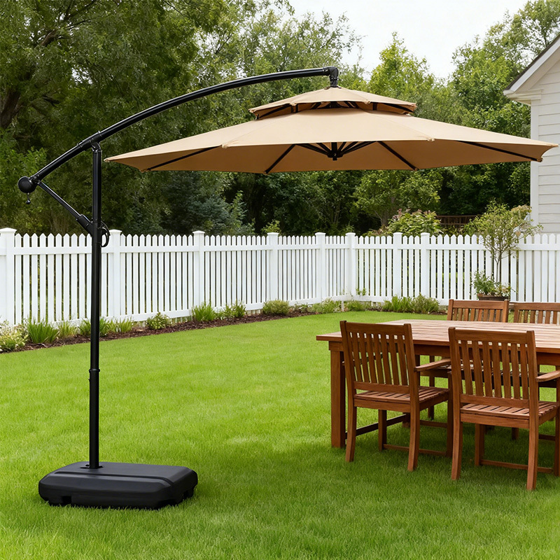 10 banana cantilever patio offset umbrella garden sunshade hanging outdoor Parasol cantilever umbrellas offer the best shade coverage 10 banana cantilever patio offset