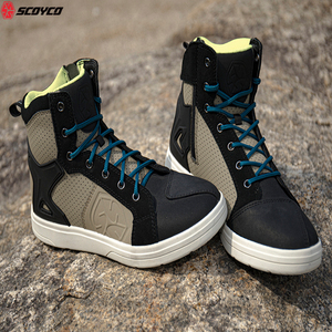 Scoyco Daily Wears <span class=keywords><strong>pas</strong></span> <span class=keywords><strong>cher</strong></span> belle Motocross vitesse équitation <span class=keywords><strong>moto</strong></span> Dirt Bike hommes décontracté bottes en cuir hommes chaussures <span class=keywords><strong>de</strong></span> sport - Product Image 4