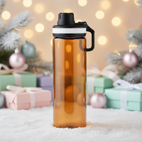 Bouteille de sport aquatique sans BPA 700ml en plastique pour salle de sport en plein air Bouteille de boisson Pop-up Sipper avec couvercle Bouteille d'eau durable