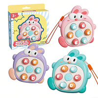 Jouets lapin mignons Whack-A-Mole, jeu éducatif interactif précoce avec lettres ABC pour les tout-petits de 3 ans et plus