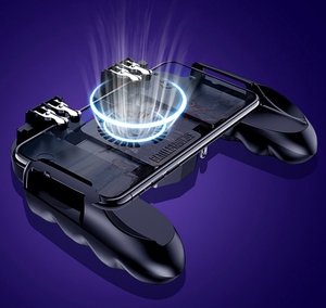 Asher H9 Cool Style Game <span class=keywords><strong>Controller</strong></span> com Six-Finger <span class=keywords><strong>Joystick</strong></span> Fire Button <span class=keywords><strong>Mobile</strong></span> <span class=keywords><strong>Phone</strong></span> Game HandleTrigger para PUBG para jogadores - Product Image 5