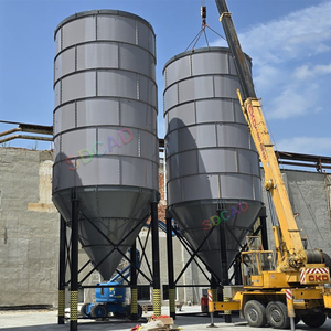 Silo <span class=keywords><strong>à</strong></span> ciment cylindrique boulonné <span class=keywords><strong>de</strong></span> 60 tonnes pour l'entreposage <span class=keywords><strong>de</strong></span> poudres en vrac avec convoyeur <span class=keywords><strong>à</strong></span> vis et vanne <span class=keywords><strong>de</strong></span> décharge - Product Image 1