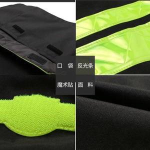 เสื้อกันฝนโนอัน อ็อกซ์ฟอร์ด เสื้อแจ็คเก็ตนิรภัยสะท้อนแสงกันน้ำสำหรับกิจกรรมกลางแจ้ง ป้องกันลม แบบชิ้นเดียว สำหรับการปั่นจักรยานและการจราจร - Product Image 1