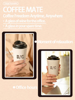 304 acier inoxydable vide Logo personnalisé 12oz café personnalisé gobelet tasse Double paroi tasse à café expédition vers l'Arabie saoudite