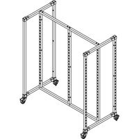 Support de tuyau en métal pour magasin de vêtements au détail Support de vêtements Jeans Pantalons Vêtements Présentoir avec roue pour magasin