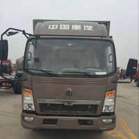 Vente chaude Sinotruk Howo 10ton 6 Wheeler 4x2 Light Van Cargo Truck