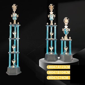 Trophée Sportif Vert et Rouge en Plastique, Artisanat <span class=keywords><strong>de</strong></span> Qualité, Souvenir, Cadeau, Trophées pour Vainqueurs <span class=keywords><strong>de</strong></span> <span class=keywords><strong>Grandes</strong></span> Compétitions Sportives - Product Image 5