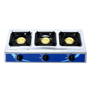 Cocina de Gas de Doble Quemador ZGBES, Superficie de Acero Inoxidable, Encendido Electrónico, Control por Perillas, Fácil de Limpiar, Portátil, Protección Contra Apagado de Llama - Product Image 1