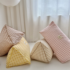 Coussin de soutien lombaire simple et frais en coton pour chevet, canapé, chambre, bureau, ou comme pare-chocs de lit bébé, avec rembourrage en polyester - Product Image 2