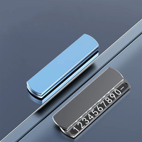 Cache-plaque d'immatriculation temporaire coulissant en métal pour stationnement, dissimule le numéro de téléphone, ornement pratique pour voiture