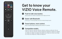 Control Remoto de Voz de Repuesto para Televisores Inteligentes VIZIO - Bluetooth, Función de Presionar para Hablar, Compatible con las Series V, M y P