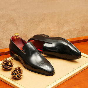 Chaussures plates décontractées et habillées DSYX pour hommes, en cuir véritable respirant, légères, à enfiler, pour affaires, mariage et extérieur - Product Image 2