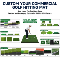 Tapis de golf personnalisé pour simulateur d'intérieur, entraînement de clubs, centres d'entraînement, tapis de golf