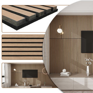 Panel <span class=keywords><strong>acústico</strong></span> de madera <span class=keywords><strong>para</strong></span> mascotas moderno más vendido, chapa de madera a prueba de sonido, diseño de modelo 3D, paneles de pared acústicos de madera <span class=keywords><strong>para</strong></span> techo - Product Image 3