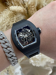 Best-selling Luxury Top-quality Black Ceramic <b>Skeletonized</b> Waterproof Tourbillon <b>Automatic</b> Mechanical <b>Watch</b> for Men - Product Image 3
