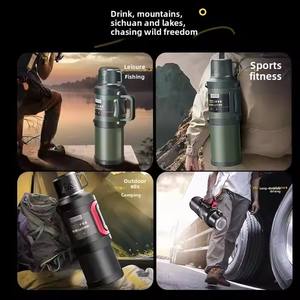 Kolları ile 1300ml taşınabilir paslanmaz çelik termal Pot seyahat su ısıtıcısı çay ayırma fincan 72 saat için sıcak tutar - Product Image 4