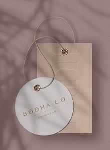 Cá nhân hoá tùy chỉnh thẻ cao cấp quần áo tùy chỉnh thẻ Màn hình in ấn treo Thẻ Nhãn sản phẩm riêng dập nổi - Product Image 3