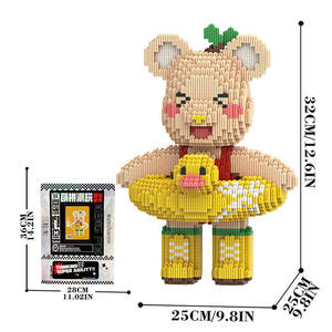 Bloques de Construcción MPIN, Modelo de <span class=keywords><strong>Bruja</strong></span> Calabaza y Oso Mediano, Ladrillos Educativos para Niños, Juguete de Construcción de Plástico, Regalo de Navidad - Product Image 5