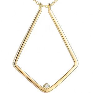 Magic <b>Ring</b> Keeper <b>Necklace</b> Open Rhombus Pendant <b>Ring</b> Holder <b>Necklace</b> <b>Ring</b> Keeper V Shaped <b>Necklace</b> Choker - Product Image 6
