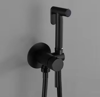 Robinet de douche mural moderne en laiton avec pulvérisateur portable, mélangeur eau chaude/froide, jet vertical, ensemble de robinets