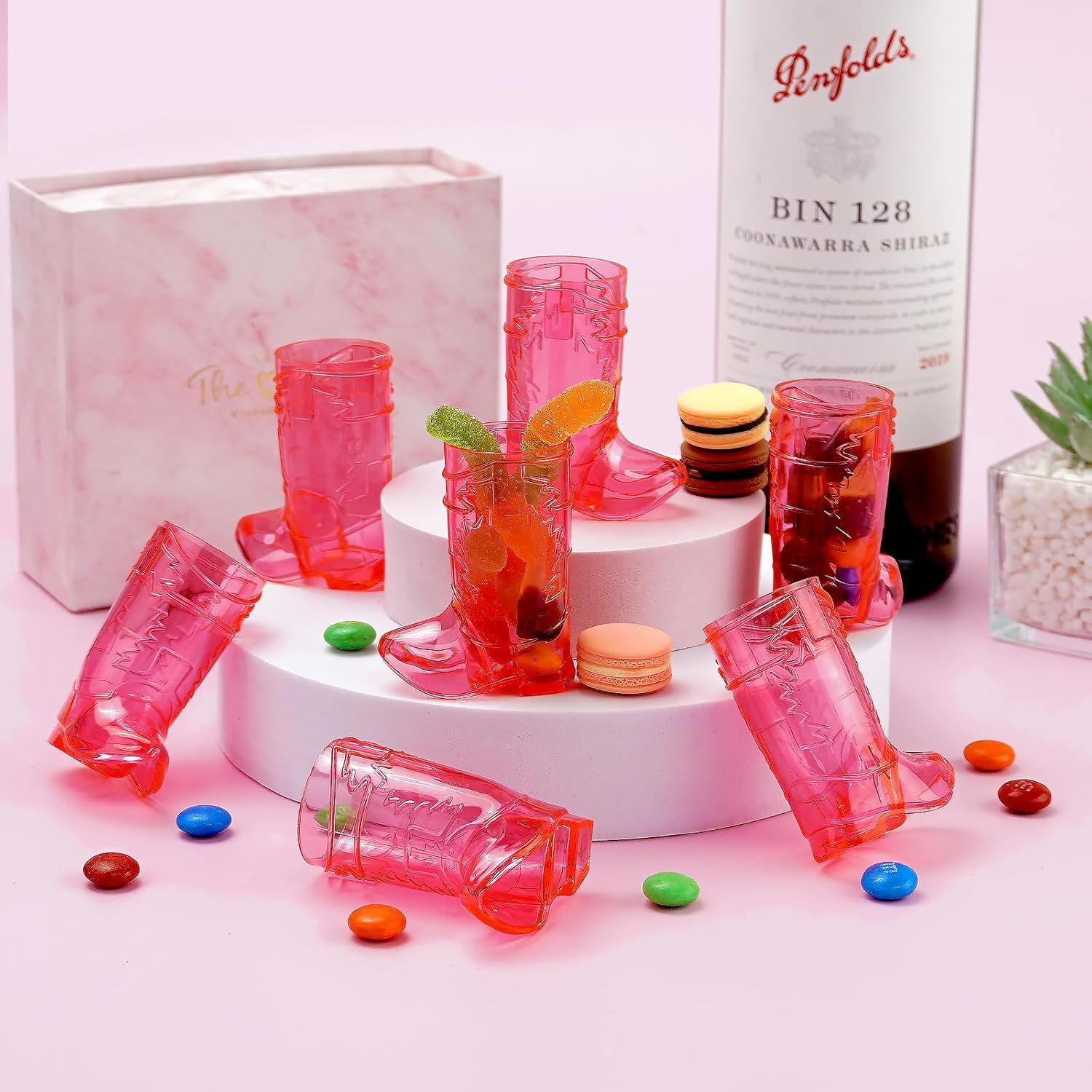 Plastic Shot Glasses 2oz Zubebe 100 Pieces Cheers To Years Shot Glasses 2  Oz Disposable Cups 50th Birthday Favors, image size:1500x1500