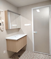 Puertas Interiores de Vidrio con Privacidad, Resistentes a la Humedad, de Aluminio, con Estructura Estable y Diseño Duradero, Garantía de 5 Años para Hoteles y Apartamentos