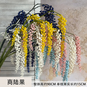 Fruits artificiels Jinxi en caoutchouc souple, décorations de mariage, blanc, rose, jaune, bleu ciel, accessoires de photographie extérieure, décoration intérieure - Product Image 5