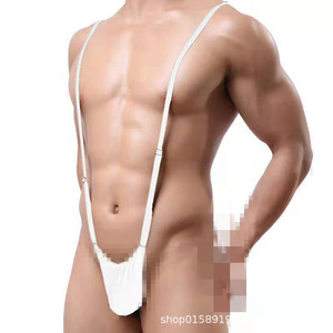 Body sexy para hombre con tirantes ajustables, tanga de tela fina de poliéster con tacto real para el Día de San Valentín - Product Image 2