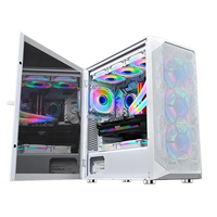 ZeroMaster White Full-Tower RGB Gaming Computer Case E-ATX/ATX/Micro-ATX Compatible avec 10 ventilateurs pour les joueurs PC