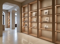 Profilé LED encastré en aluminium pour éclairage de bibliothèque et d'armoire, design fin, solution de dissipation thermique YB1019-33