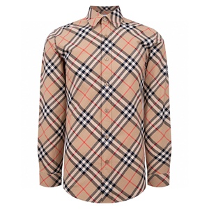 Camisa Burberry con Patrón de Diamantes Negros para Hombre, Corte Entallado, Clásica, Casual, Formal, para Otoño - Product Image 3