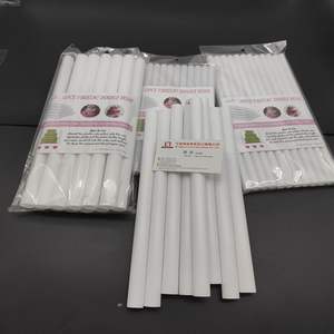 Lot de 12 tiges de <span class=keywords><strong>support</strong></span> de gâteau de mariage en plastique, longueur 50cm*1.1cm, pour empilage de gâteaux, outils de pâtisserie DIY - Product Image 2