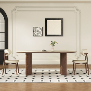 Ensemble <span class=keywords><strong>de</strong></span> <span class=keywords><strong>table</strong></span> à manger rectangulaire en bois moderne et durable avec 6 chaises pour hôtel, villa ou appartement - Product Image 2