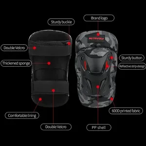 Équipement de protection flexible en EVA pour le cyclisme, genouillères, protège-coudes pour moto, ski, patinage, course, sports, protections de sécurité - Product Image 4