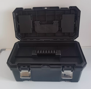 HKSF 15 inches PP plastic made Multi compartments plastic <b>tools</b> <b>case</b> cutomization colors stock wholesales - Product Image 6