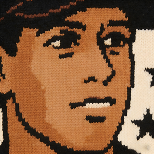 Pull <span class=keywords><strong>en</strong></span> tricot jacquard personnalisé pour homme, motif joueur de baseball vintage, <span class=keywords><strong>en</strong></span> coton épais, style streetwear rétro - Product Image 3