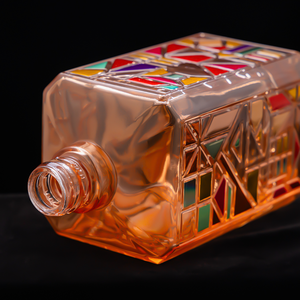 Nouvelle conception de bouteille en verre carrée écologique de 500 ml avec impression sur écran pour la vodka, le gin, le rhum, la tequila, le <span class=keywords><strong>whisky</strong></span> - Product Image 2