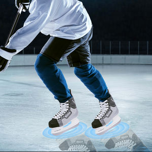 Patins à glace réglables adulte débutant vitesse <span class=keywords><strong>Hockey</strong></span> sur glace Skate chaussure patinoire patins une pièce <span class=keywords><strong>sans</strong></span> lacets pour femmes hommes - Product Image 4