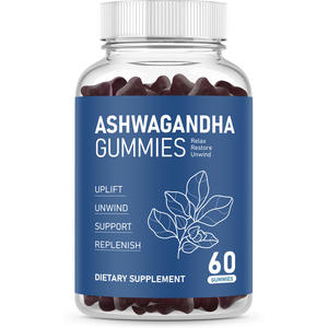Gomas de Ashwagandha de 60 piezas, suplemento de fibra dietética suave, producto de <span class=keywords><strong>amino</strong></span>ácidos transfronterizo de exportación rápida - Product Image 3