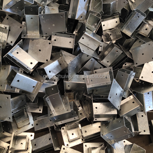 แผ่นยึดเสา/ฐานเสาแบบยึดด้วยสลักเกลียว/ฐานเสาแบบกลมและสี่เหลี่ยมสำหรับรั้ว - Product Image 4